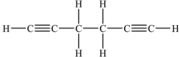 <strong>How many π bonds are there in one molecule of 1,5-hexadiyne (shown below)? </strong> A)2 B)4 C)6 D)11 E)15