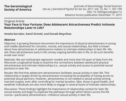 <strong>Why would a sociologist classify this as a structured abstract? It </strong> A)has been peer-reviewed. B)was written by scholars with PhDs. C)is well written and proofread. D)is divided into sections with headers.