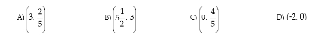 Determine which ordered pair is NOT a solution for the equation: 2x = 5y - 4