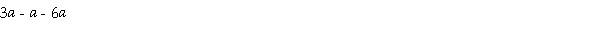 Simplify by combining like terms: