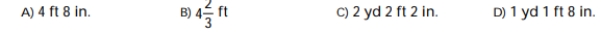 Express 2 ft 32 in. in standard notation using the given units of measure.