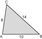 <strong>Identify the smallest angle in the given triangle </strong> A)zA B)zB C)zC D)insufficient information