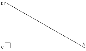 <strong>Determine BC if AC = 4.2 ft and AB = 9.1 ft. Round to the nearest tenth. </strong> A)8.1 ft B)4.7 ft C)59.3 ft D)65.2 ft