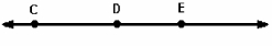 Name the segment from D to E on the following line.