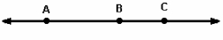 Name the segmenst from B to C on the following line.