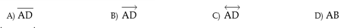 Which of the following is a correct way to name the line segment having endpoints A and D?
