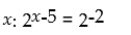 <strong>Solve for </strong> A)x = 2 B)x = -3 C)x = 0 D)x = 3