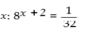 Solve for x: