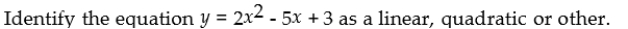 <strong> </strong> A)linear B)other C)quadratic