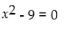 Solve the following quadratic equation: