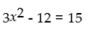 Solve the following quadratic equation: