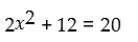 Solve the following quadratic equation: