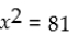 Solve the following equation: