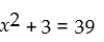 Solve the following equation: