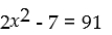 <strong>Solve the equation with a squared term: </strong> A)x = ±7 B)x = 7 C)x = 4.950 D)x = ±8.270