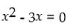 Solve the following quadratic equation: