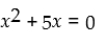 Solve the following quadratic equation: