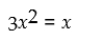 Solve the following quadratic equation: