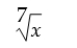 Write with fractional exponents: