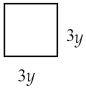 Write an expression and simplify to find the area of the following: