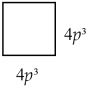 Write an expression and simplify to find the area of the following: