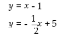 <strong>Solve the system of equations by graphing: </strong> A) B) C)