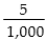 <strong>Write in decimal form.</strong> A)5000 B)0.05 C)0.0005 D)0.005