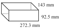 Find the volume of the given figure. Round answer to the nearest hundredth of a millimeter.