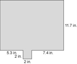 Find the perimeter of the given shape:  