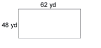 Find the area of the given rectangle:  