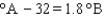 <strong>Consider the three thermometers shown in the image. Which of the following equations correctly represents the equation relating reading on the A thermomter to the B thermometer?</strong> A) B) C) D) E)