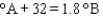 <strong>Consider the three thermometers shown in the image. Which of the following equations correctly represents the equation relating reading on the A thermomter to the B thermometer?</strong> A) B) C) D) E)