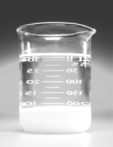 <strong>Consider the following beaker which has had its contents (KBr and water)mixed until no further change occurs. Which of the following best describes the contents of the beaker?</strong> A)KBr - solute and water - solvent. B)Saturated solution C)Addition of enough water would produce an unsaturated solution D)A heterogeneous mixture. E)All of the above correctly describe the contents of the beaker..