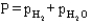 <strong>Hydrogen gas can be collected by water displacement when magnesium reacts with hydrochloric acid.When the container is filled with the hydrogen gas,which of he following it true of the total pressure (P)inside the container?</strong> A) B) C) D) E)P = atmospheric pressure