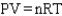 <strong>Which of the following is a mathematical expression of the Ideal Gas Law,using the symbols commonly assigned to the measurable properties of gases in the chemistry literature (k represents a constant)?</strong> A)   B)   C)   D)   E)   <div style=padding-top: 35px> 