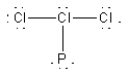 <strong>Which of the following is the best Lewis diagram for PCl<sub>3</sub>?</strong> A) B) C) D) E)
