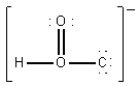 <strong>Which of the following is the best Lewis diagram for HCO<sub>2</sub><sup>-</sup>?</strong> A) B) C) D) E)