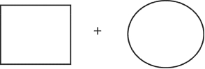<strong>The following is a sample stimulus shown briefly to a split-brain patient who has the typical pattern of language dominance. If you ask her to name the object she sees, what will her answer probably be?  </strong> A)Square B)Circle C)Square and circle D)Nothing <div style=padding-top: 35px> 