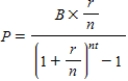 What does the variable n represent in the formula below? 