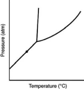 <strong>At the point marked with a dot on the phase diagram, the solid will </strong> A)be indistinguishable from the gas. B)boil. C)melt. D)sublime. E)freeze.