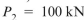 A pipe (E ⫽ 110 GPa) carries a load at A and a uniformly distributed load on the cap plate at B. Initial pipe Diameters and thicknesses are , , , and . Under loads and , wall thickness increases by 0.0036 mm. Poisson's ratio ν for the pipe material is Approximately: (A) 0.27 (B) 0.30 (C) 0.31 (D) 0.34