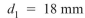 A brass bar (E ⫽ 110 MPa) of length L ⫽ 2.5 m has diameter over one-half of its length and diameter over the other half. Compare this nonprismatic bar to a prismatic bar of the Same volume of material with constant diameter d and length L. The elon- Gation of the prismatic bar under the same load P ⫽ 25 kN is approxi- Mately: (A) 3 mm (B) 4 mm (C) 5 mm (D) 6 mm