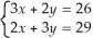 If you solve the following system,what is the value of y?  