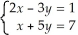 If you solve the following system ,what is the value of y?