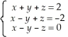 Solve the following system for x,y,and z.(Answers are given in that order)