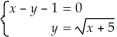 An x-value of a solution of the system   is