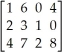 If A = ,determine (a) ,and (b)the order of A.