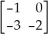 <strong>If A = where A is 2 × 2 and = i - 2j,then matrix A is given by</strong> A) B) C) D) E)