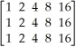 Use the matrix operations on a graphing calculator to find the transpose of