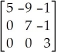 <strong>Consider the matrix ,this matrix can be best described as a(n):</strong> A) upper triangular matrix B) lower triangular matrix C) diagonal matrix D) main diagonal
